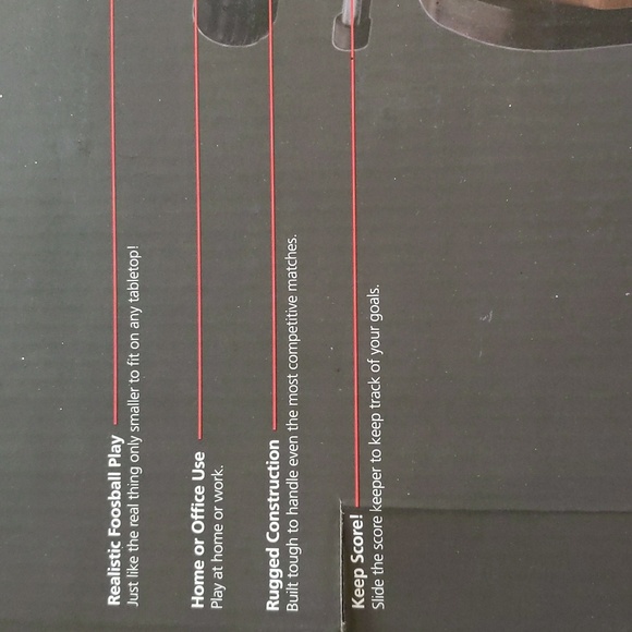 NIB Totes Tabletop Foosball Game - Picture 3 of 6